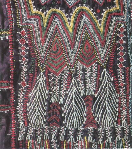 This form appears on embroidered wedding dresses in the Sind region of 